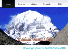 Tablet Screenshot of kailashyatraclub.com